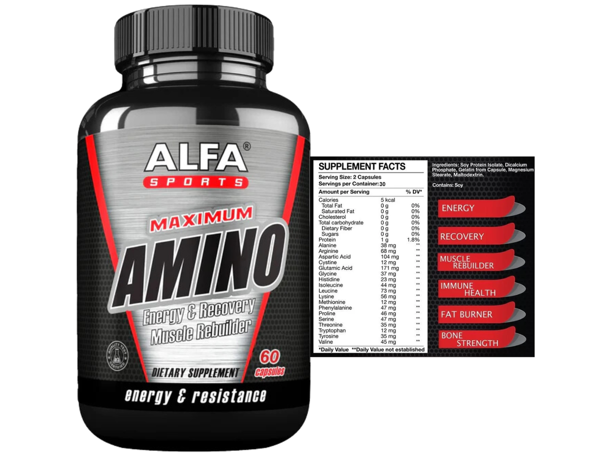 Amino 100 60cap - Alfa Sport