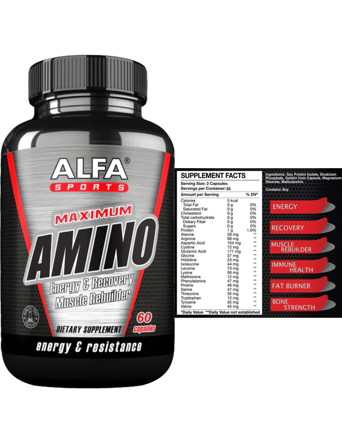 Amino 100 60cap - Alfa Sport