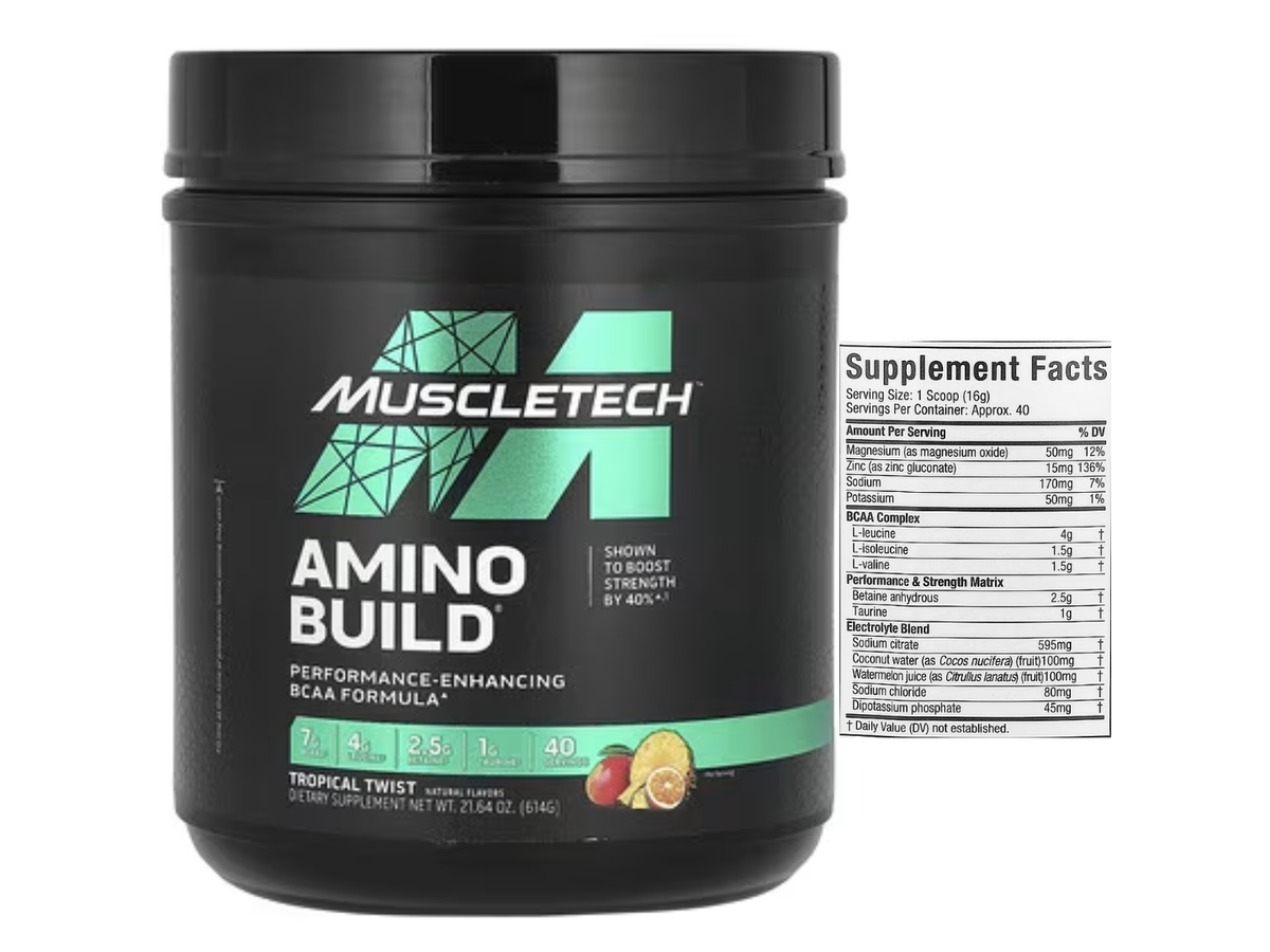 Amino build 614gr sabor tropical twist - Muscletech