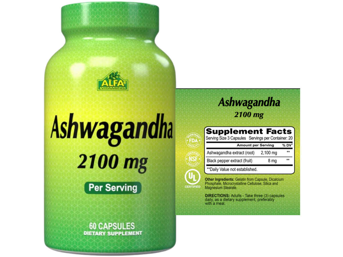 Aswagandha x 60cap - Alfa Vitamins