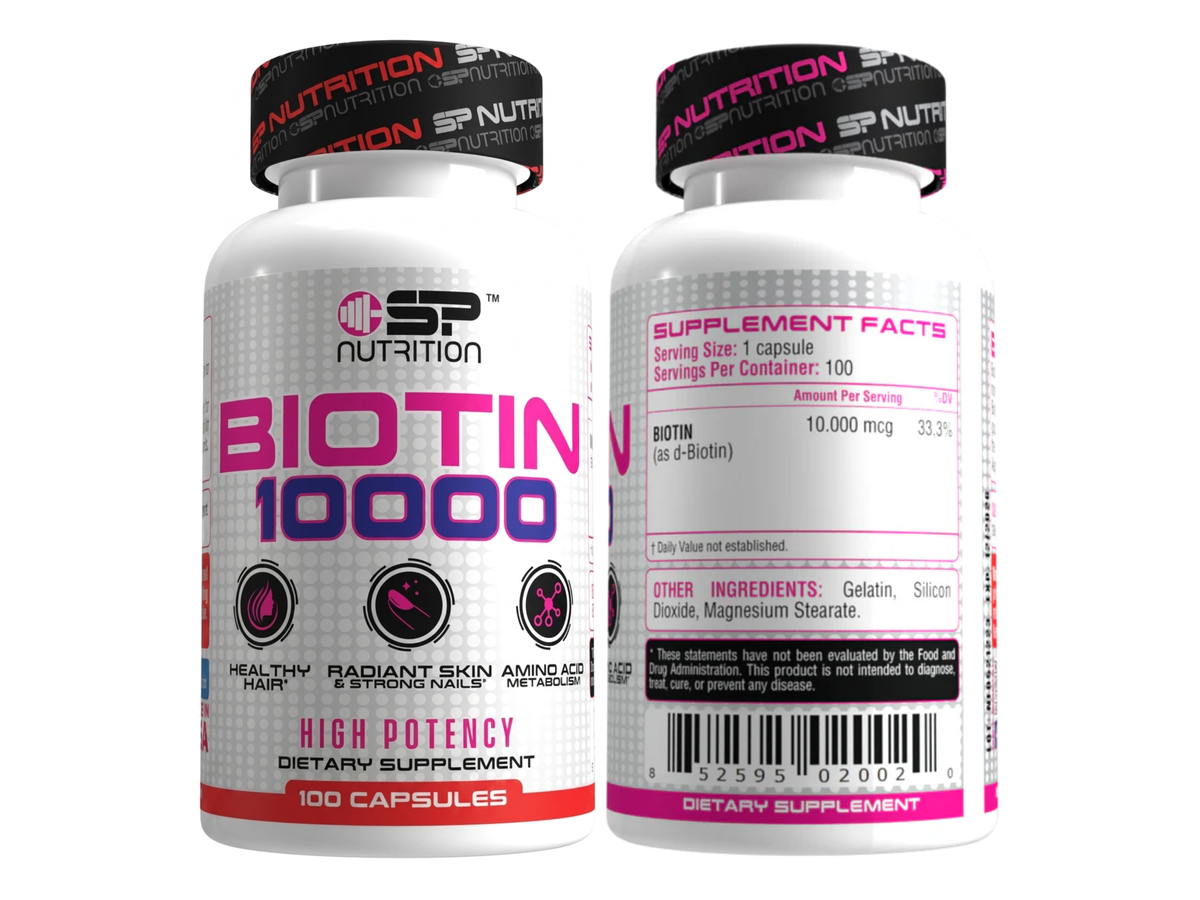 Biotin 10.000 x 100cap - SP Nutrition