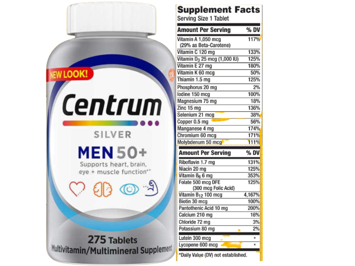 Centrum silver men x 275cap - Centrum