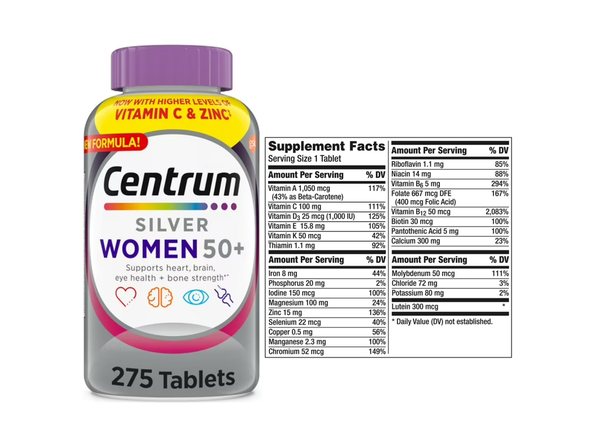 Centrum silver women 50+ x 275tab - Centrum