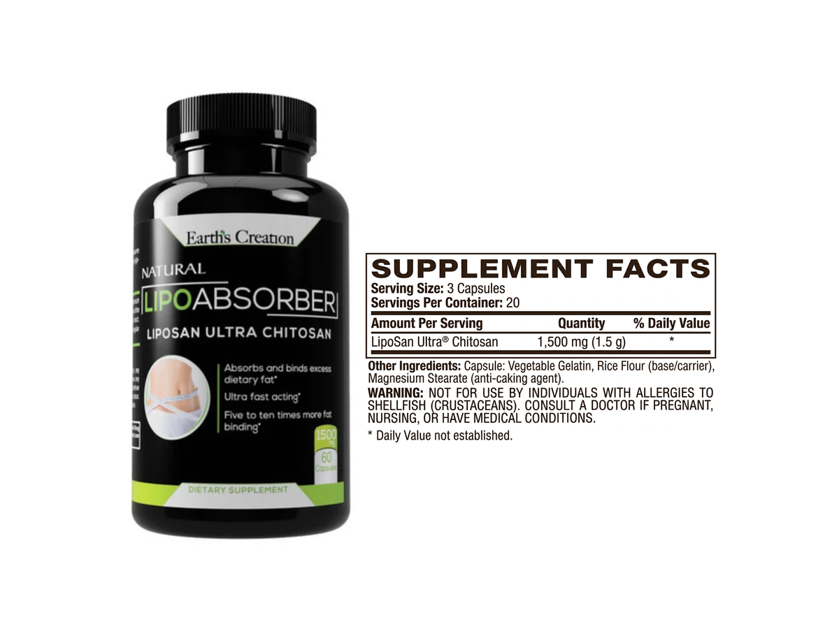 Chitosan x 60cap - Earth Creation