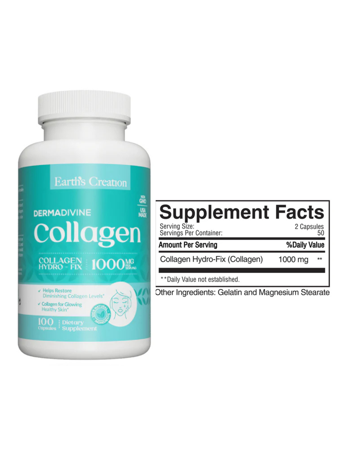 Colageno con vitamina C x 100tab - Earth Creation