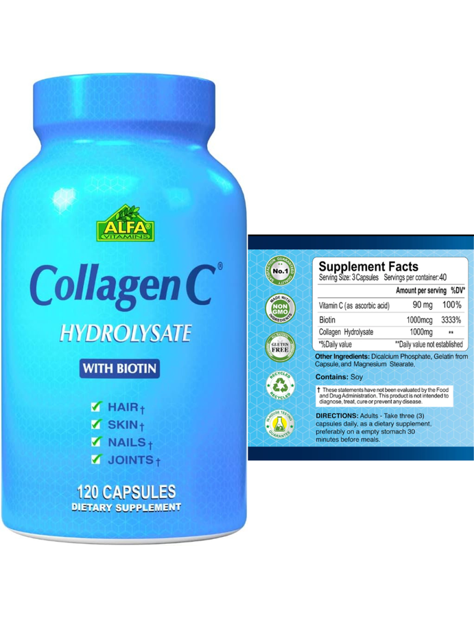 Colageno x 120cap  - Alfa Vitamins