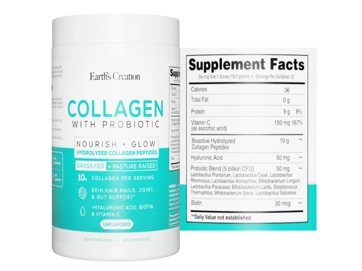 Collagen con Probiotico 275gr 27 servicios - Earth Creation