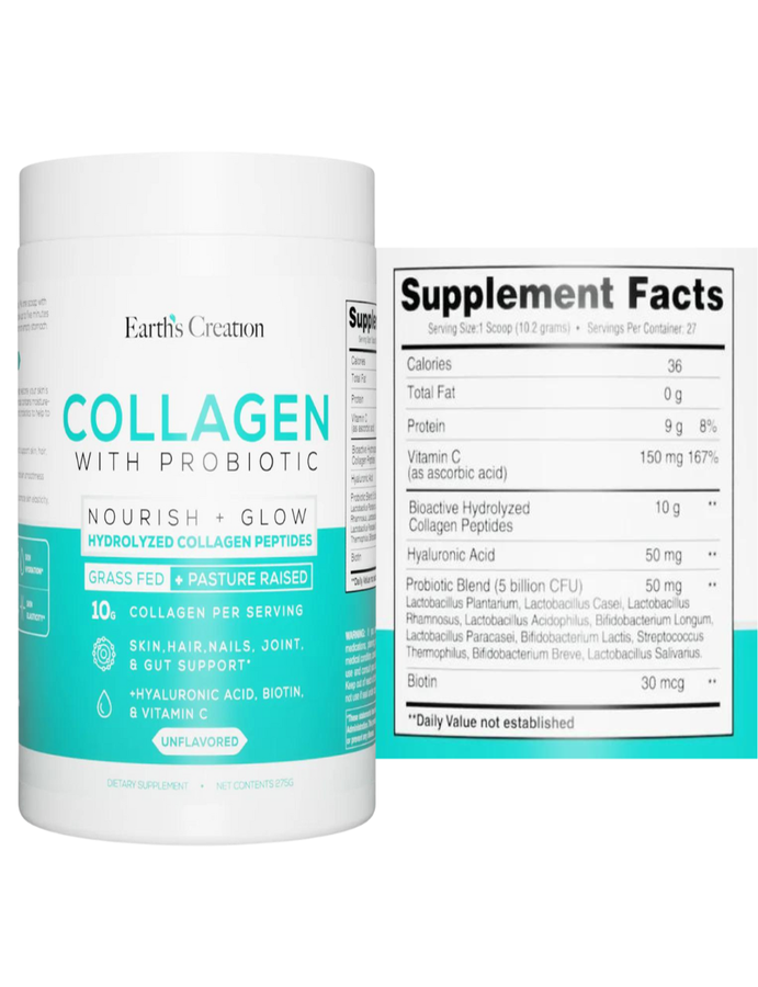 Collagen con Probiotico 275gr 27 servicios - Earth Creation