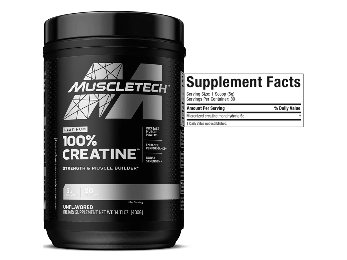 Creatina platinum 400gr sin sabor - Muscletech