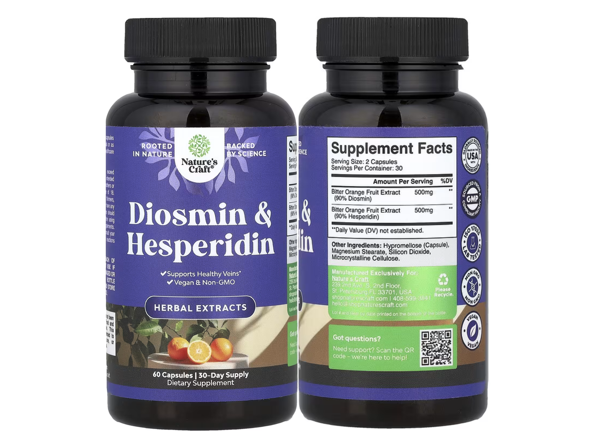 Diosmin Hesperidin x 60 cap - Natures Craft