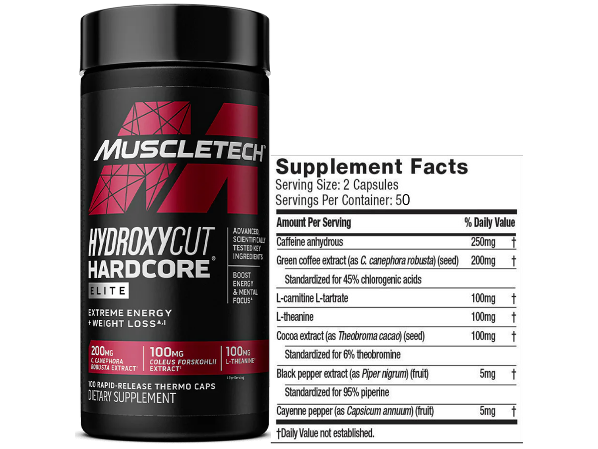 Hydroxycut hardcore x 100cap - Muscletech