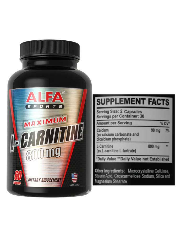 L-Carnitina 800 mg 60tab - Alfa Sport