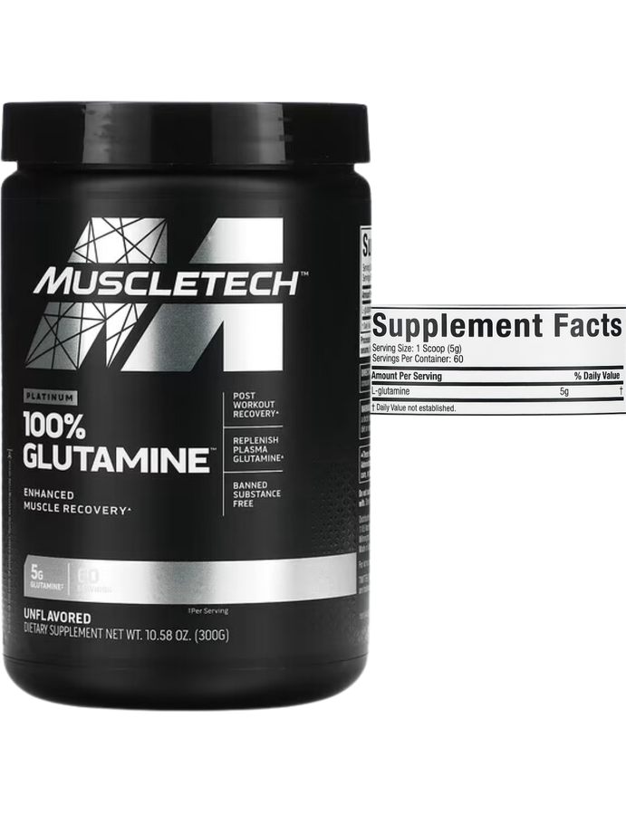 L-Glutamina 300gr sin sabor - Muscletech