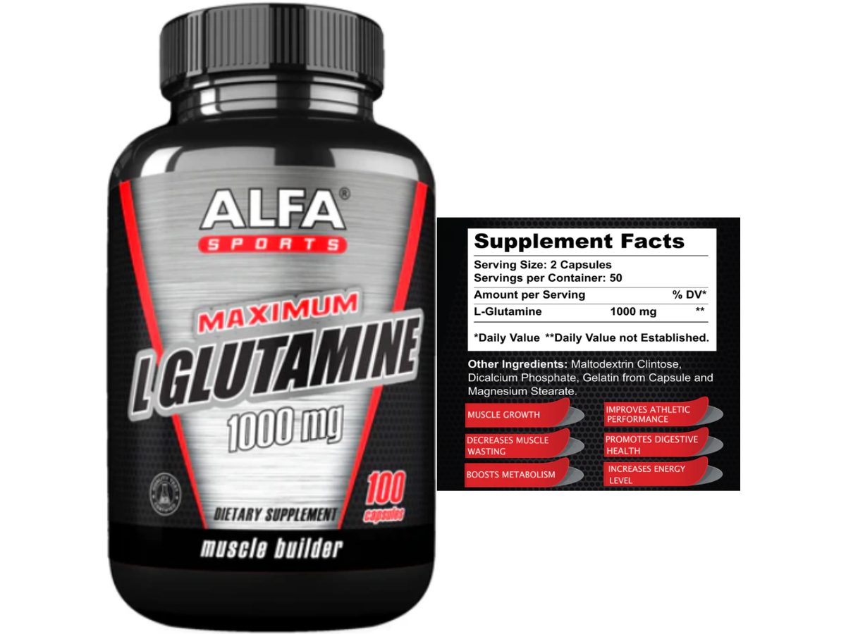 L-Glutamine 100cap - Alfa Sport