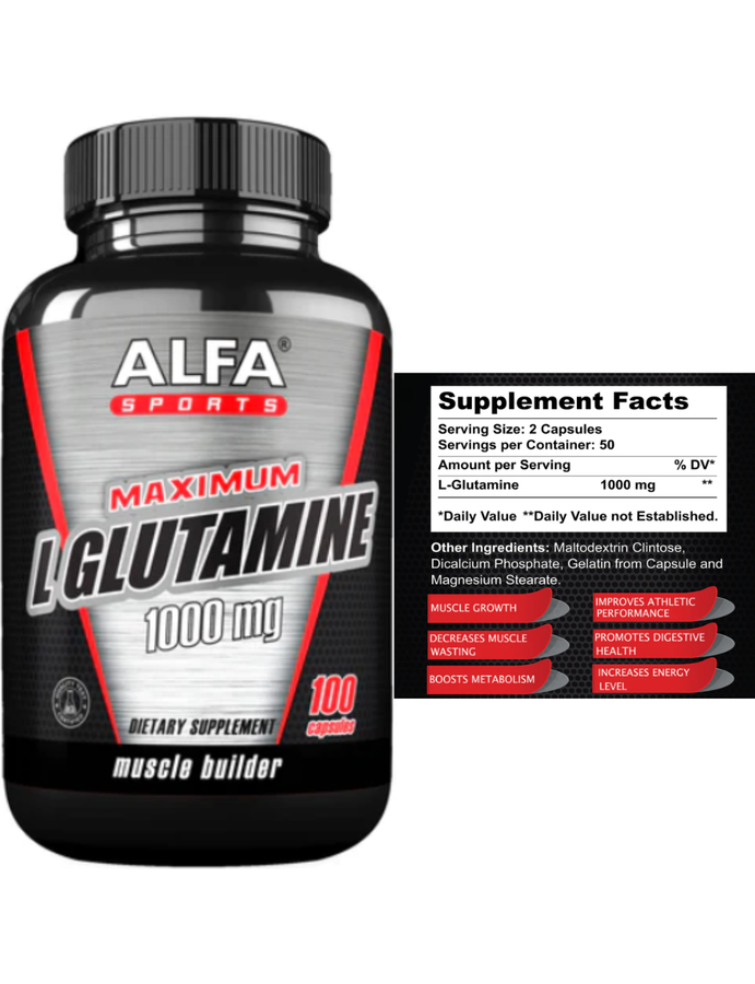 L-Glutamine 100cap - Alfa Sport