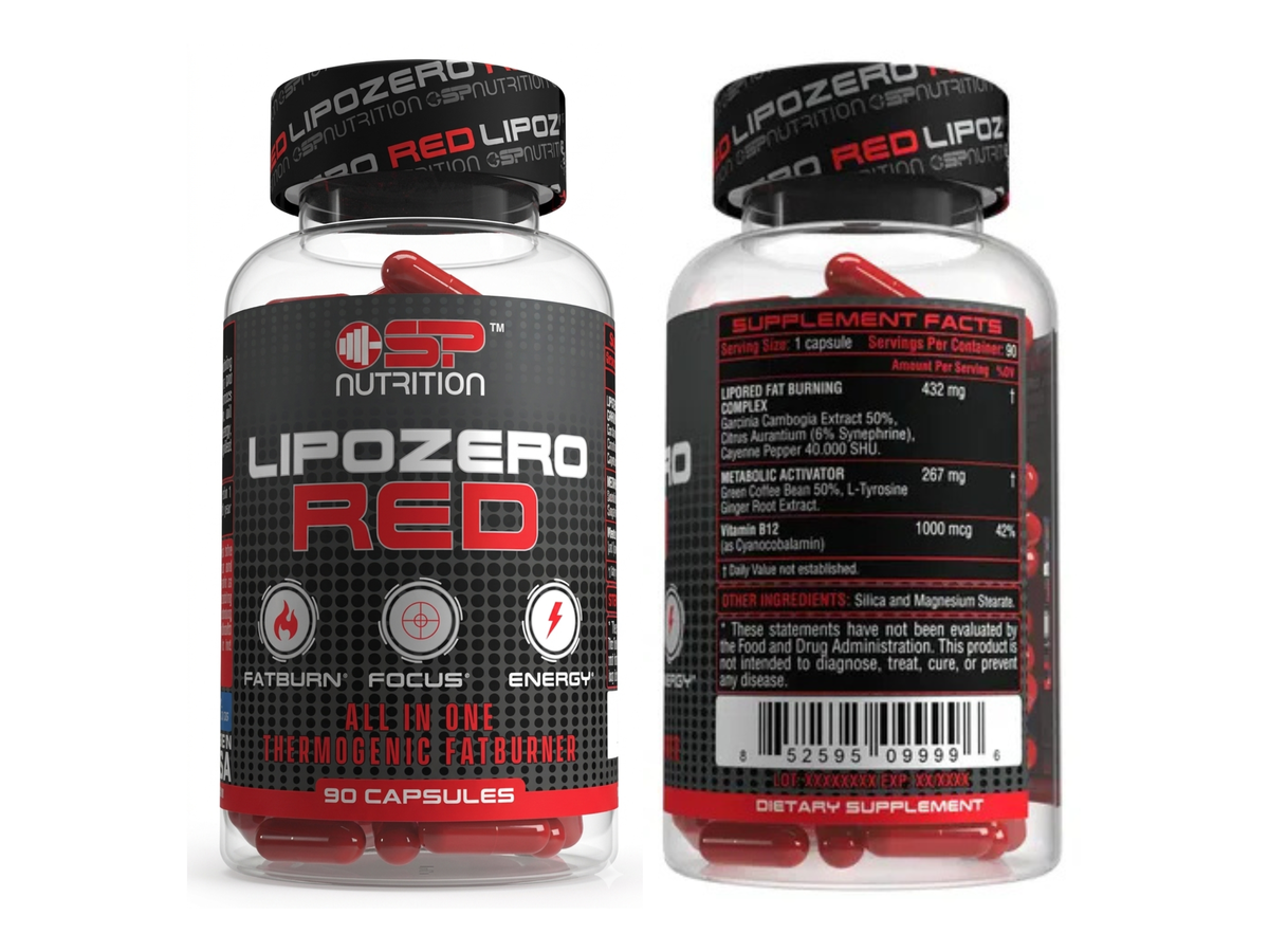 Lipozero red x 30cap - SP Nutrition