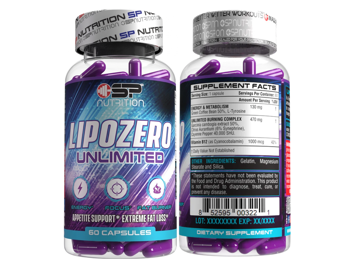 Lipozero unlimited x 30cap - SP Nutrition
