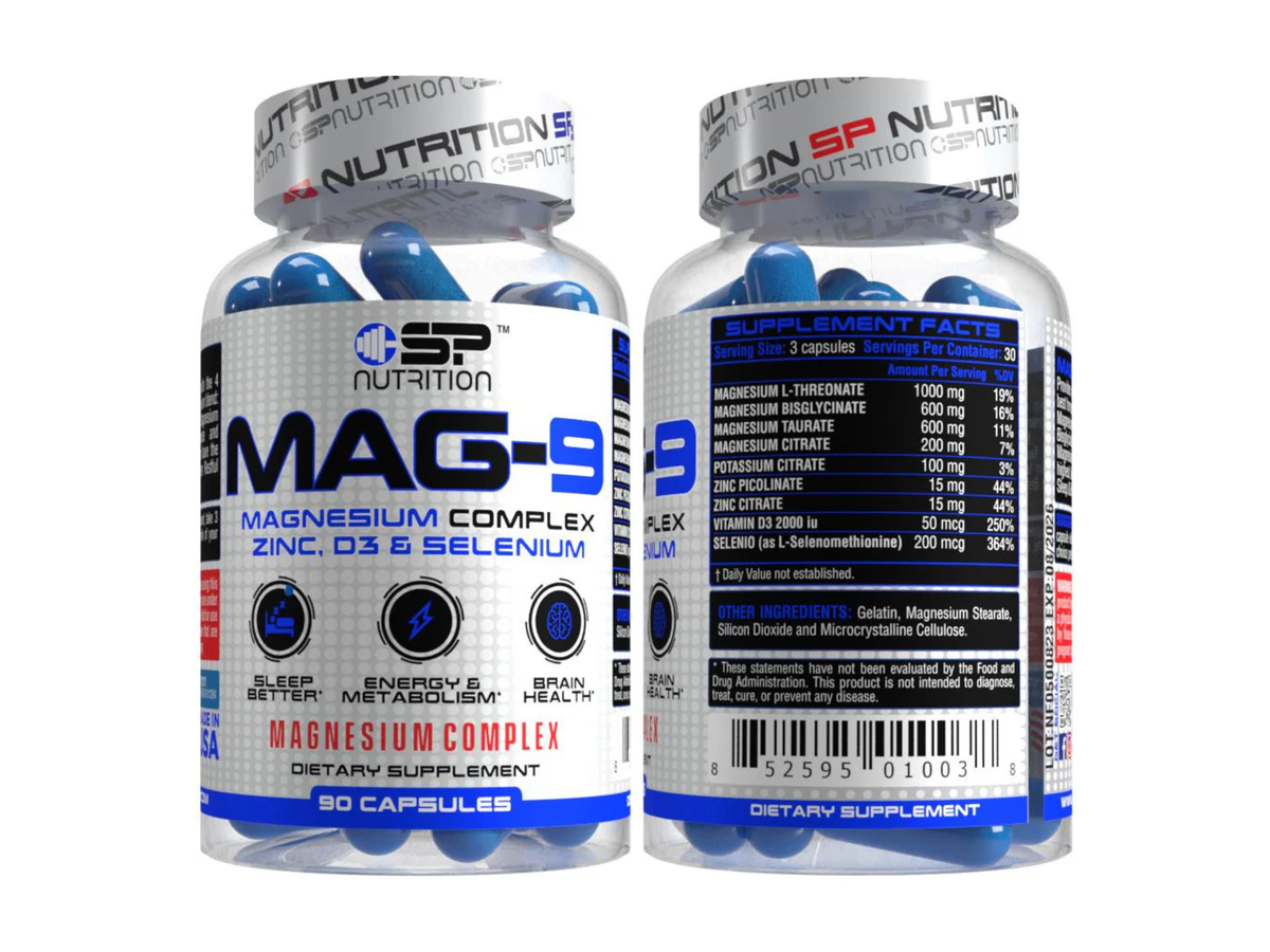 Mag - 9 x 90cap - SP Nutrition
