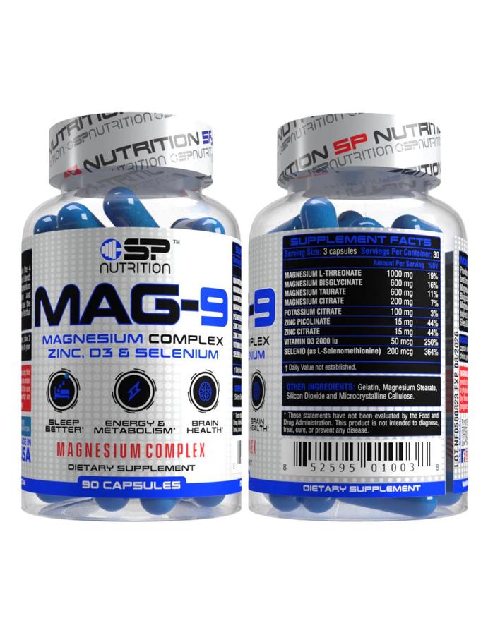Mag - 9 x 90cap - SP Nutrition