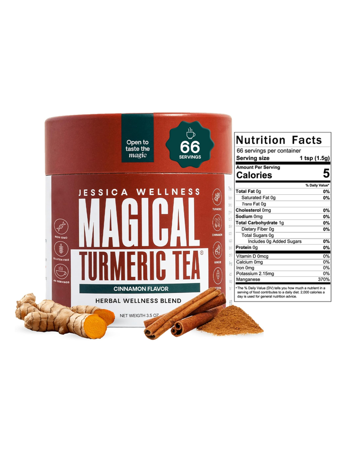 Mágico Té de Curcuma x 100gr sabor canela o cacao