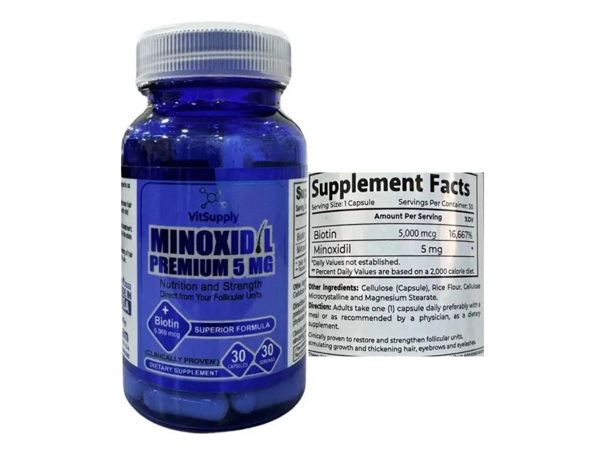Minoxidil 5mg x 30cap - VitSupply