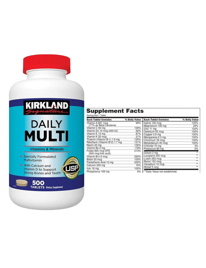 Multi daily (Multivitaminico) x 500tab - Kirkland