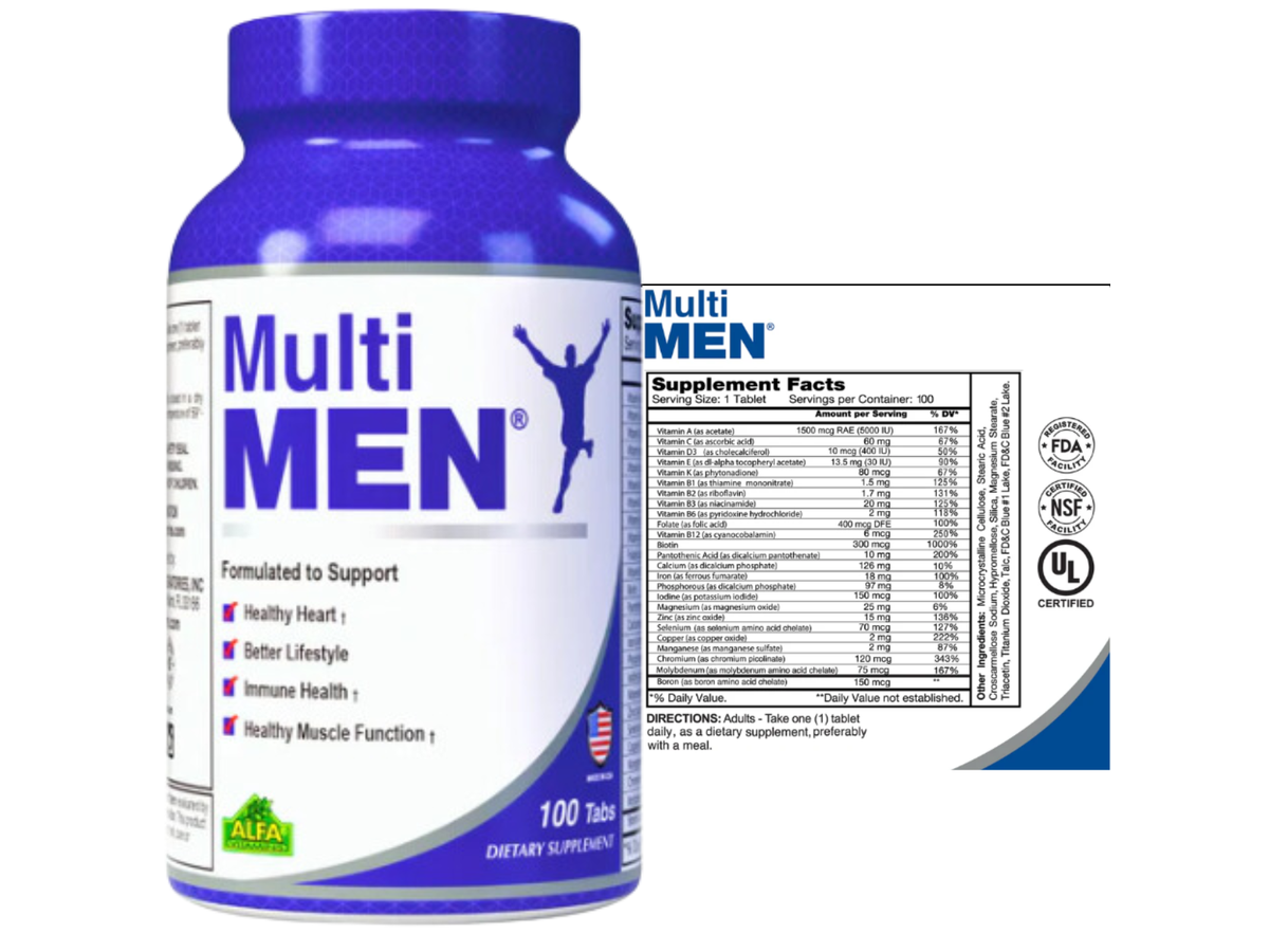 Multimen x 100cap - Alfa Vitamins