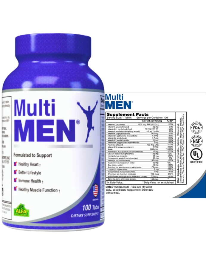 Multimen x 100cap - Alfa Vitamins