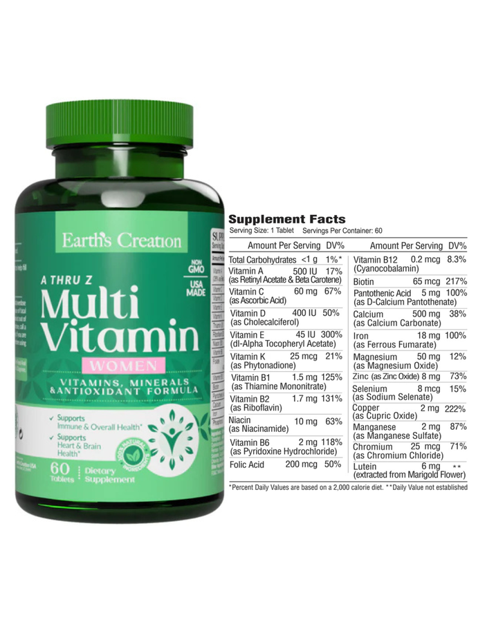 Multivitaminico Mujer x 60tab - Earth Creation