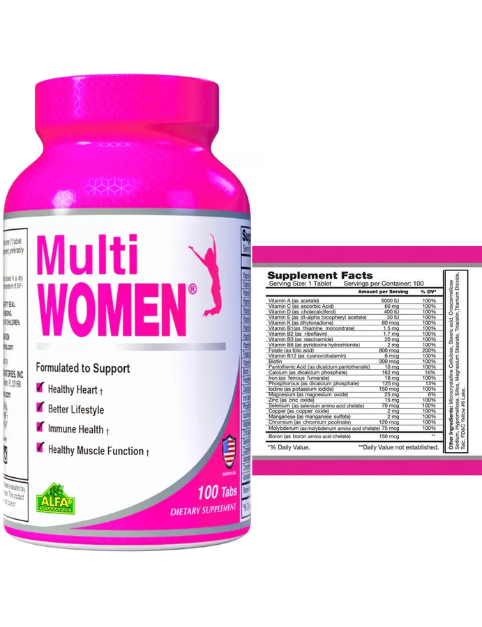 Multiwomen 100cap - Alfa Vitamins
