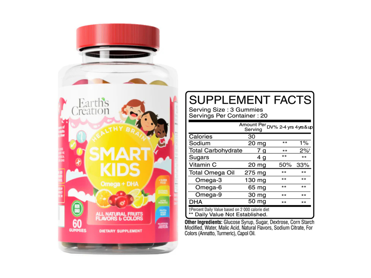Omega-369 niños x 60 gummies - Earth Creation
