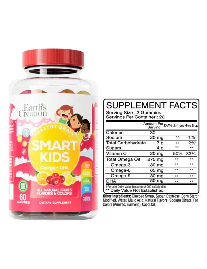 Omega-369 niños x 60 gummies - Earth Creation