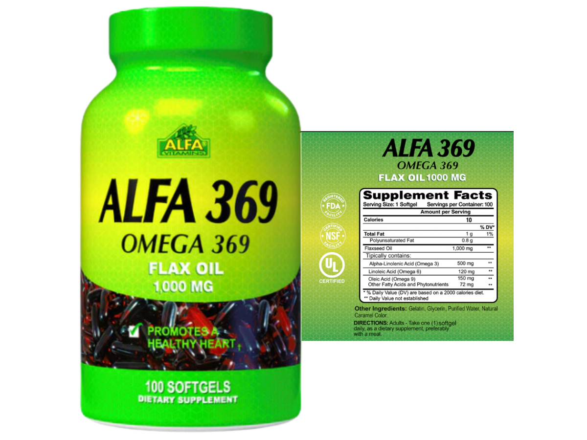 Omega 369 x 100cap - Alfa Vitamins