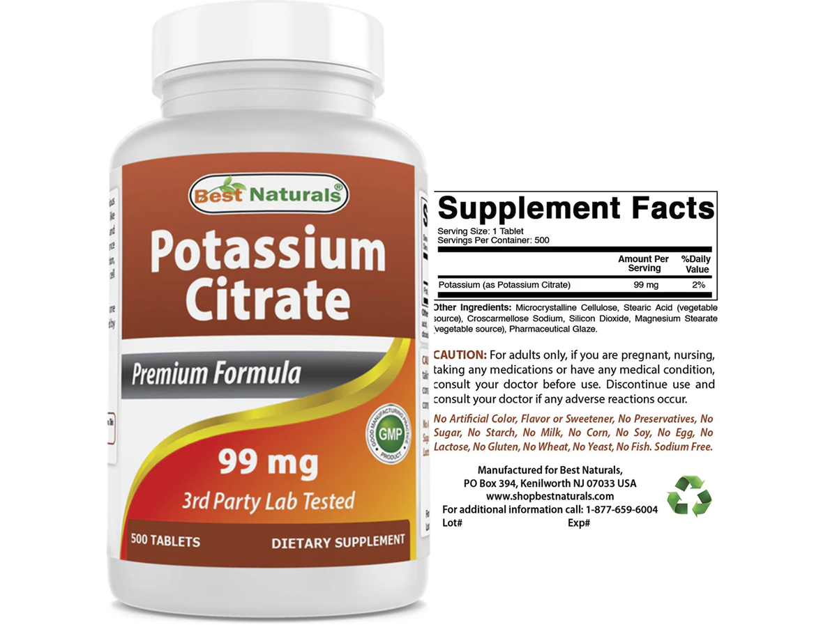 Potasio x 500tab - Best Naturals