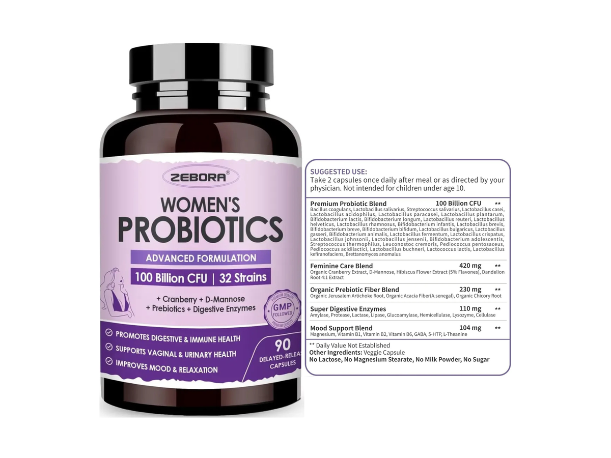 Probiotico mujer 100 billones x 90cap - Zebora