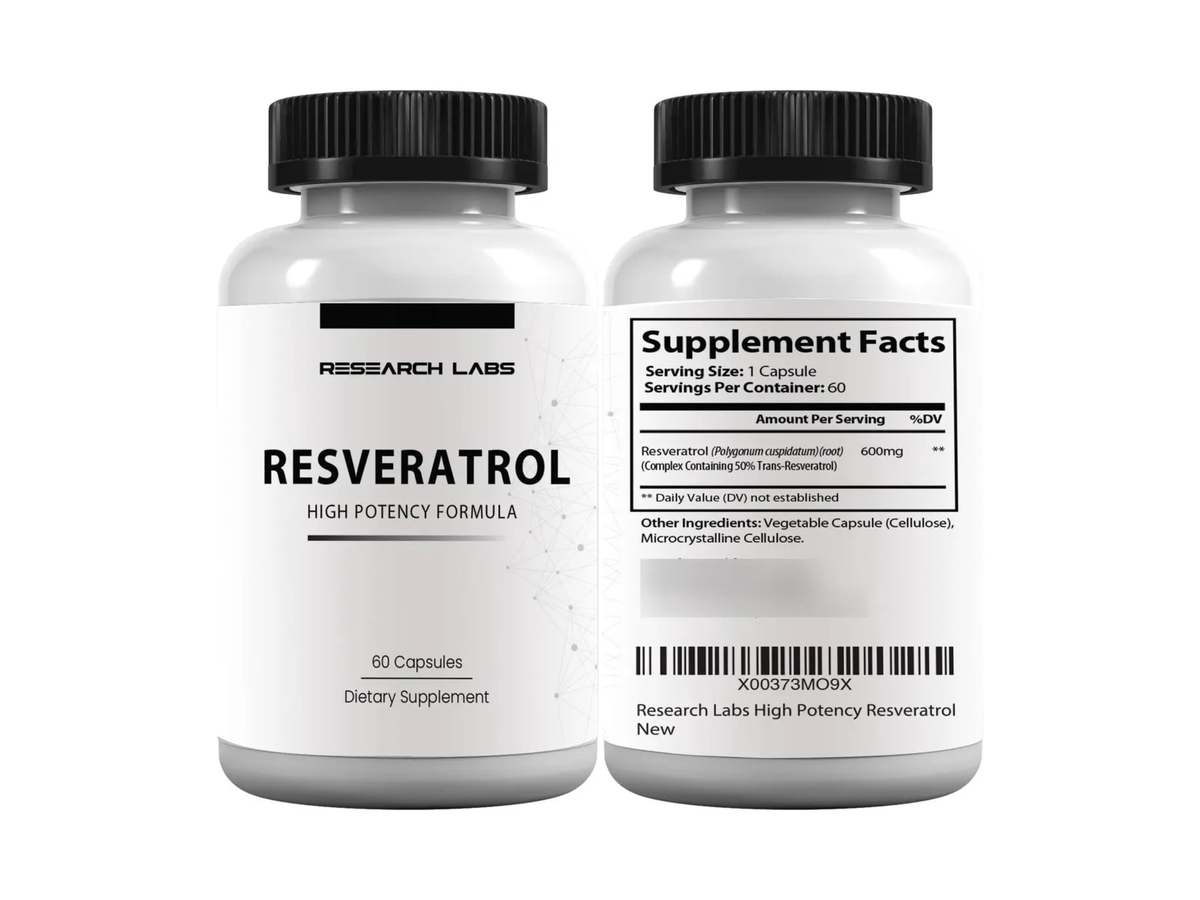 Resveratrol 600mg x 60cap - Research Labs