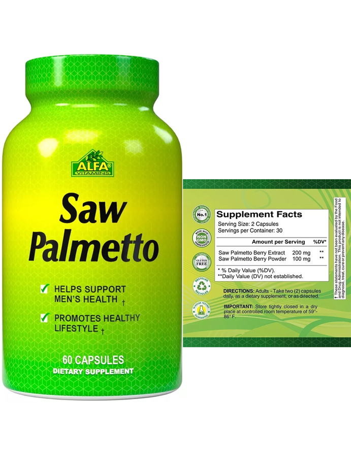 Saw Palmeto x 60cap - Alfa Vitamins