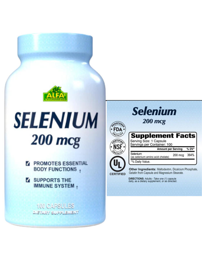 Selenio x 100cap - Alfa Vitamins