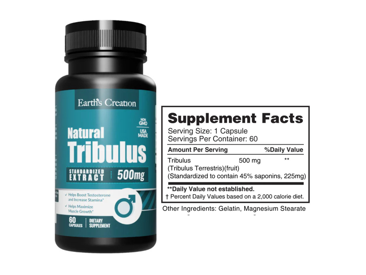 Tribulus terrestre x 60cap - Earth Creation