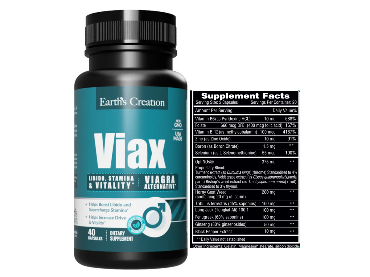 Viax (Viagra para hombres) x 40cap - Earth Creation