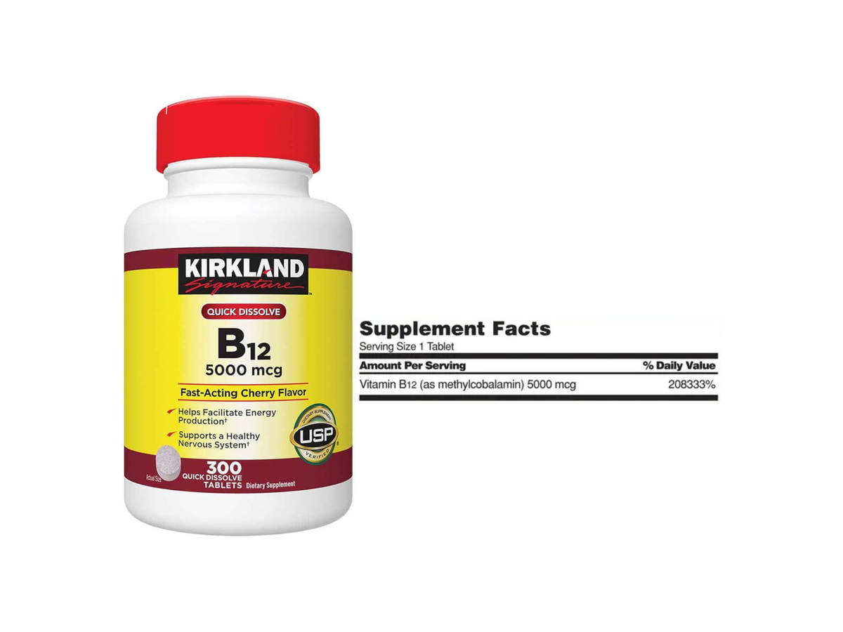 Vitamina B12 5000 mcg x 300cap - Kirkland
