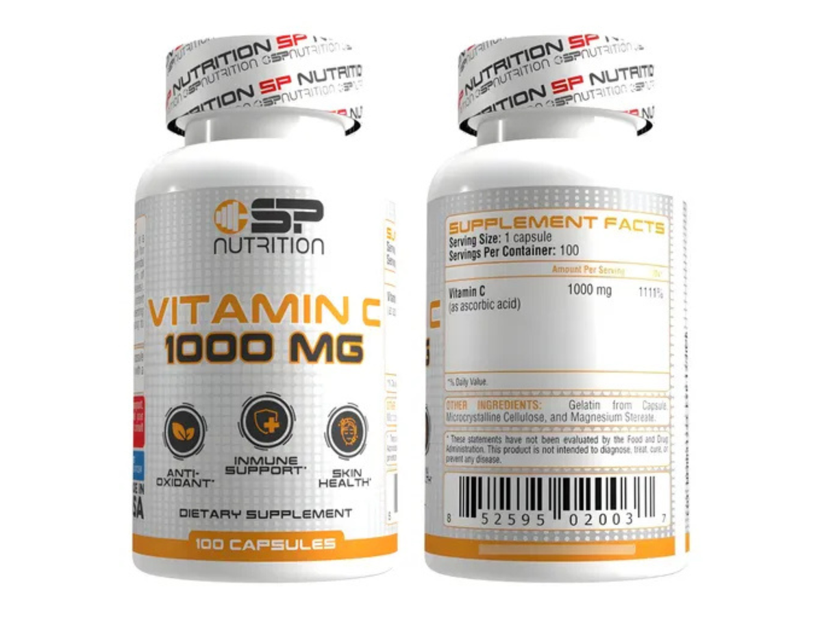 Vitamina C 1000mg x 100 cap - SP Nutrition