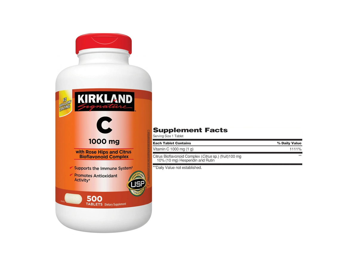 Vitamina C 1000mg x 500tab - Kirkland