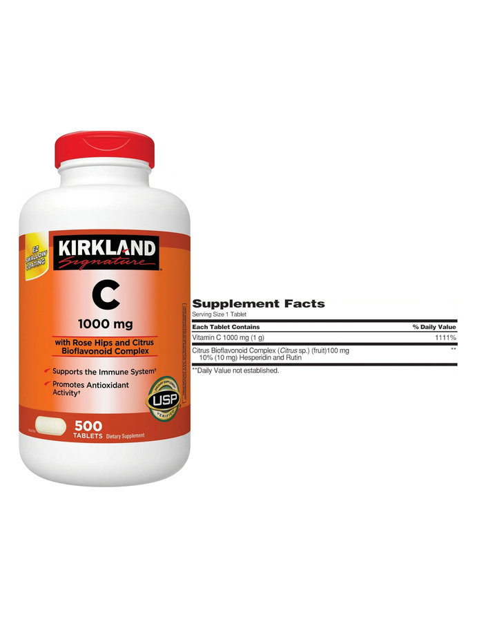 Vitamina C 1000mg x 500tab - Kirkland