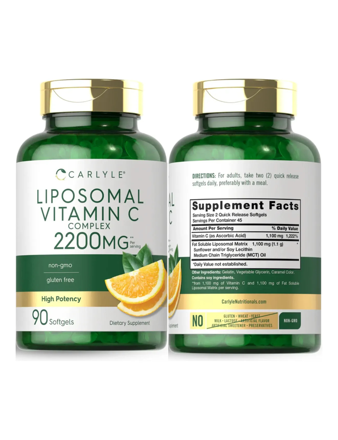 Vitamina C liposomal x 90cap - Carlyle