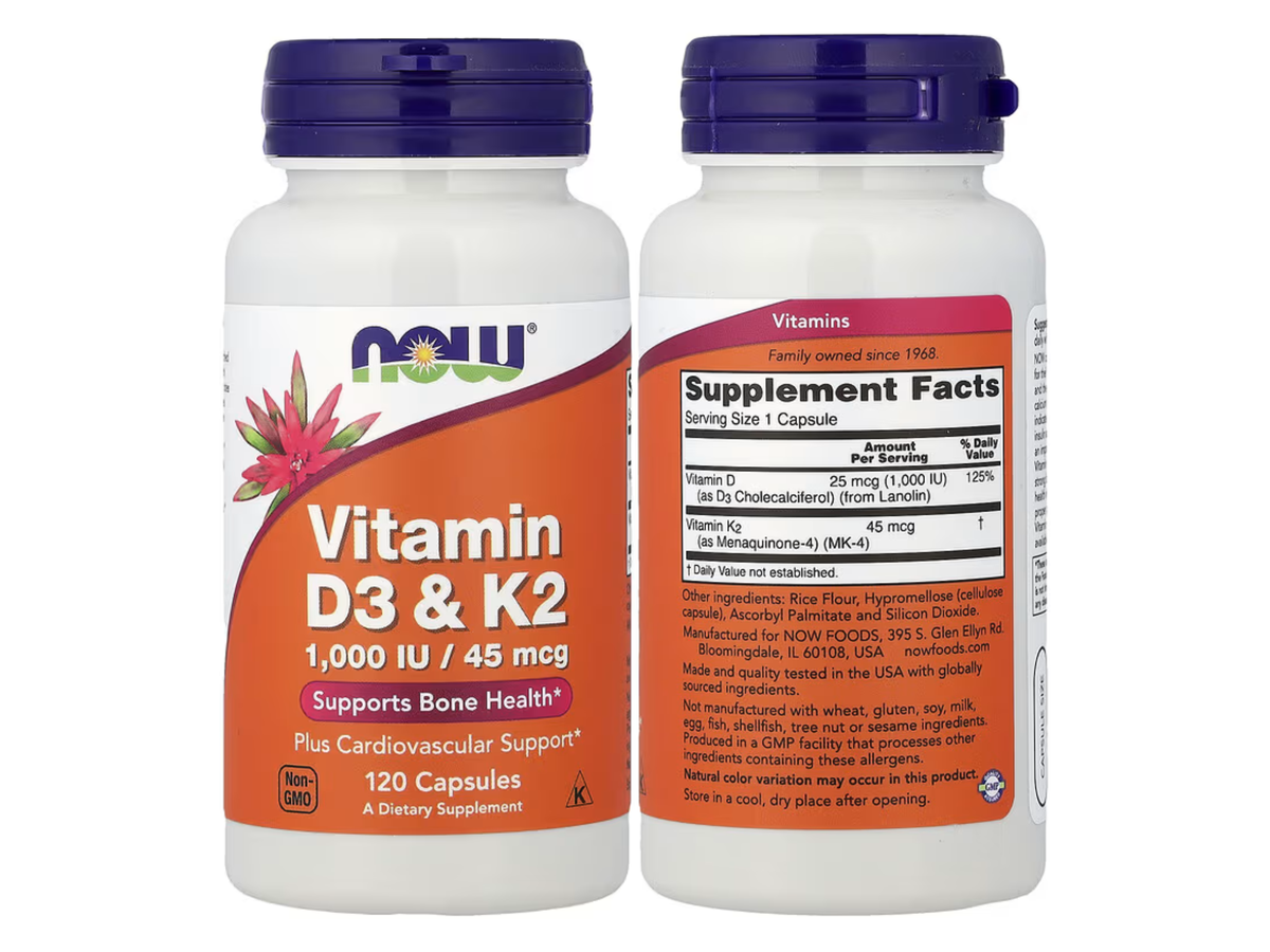 Vitamina d3 + k2 x 120cap - Now