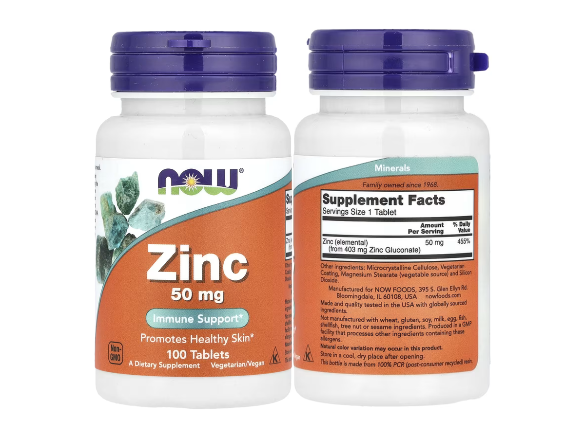 Zinc 50mg x 100 tab - Now